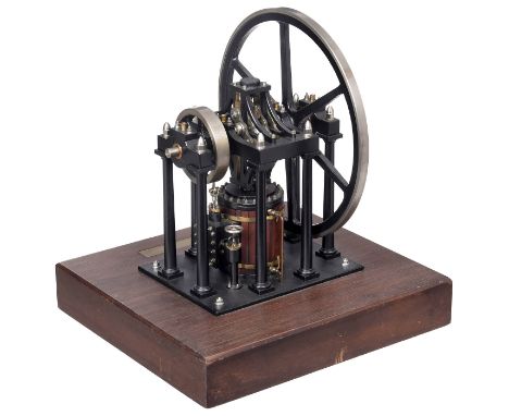 Modell einer Rectilinear-Dampfmaschine von James Booth von 1843  Hergestellt 1989 von A. Mount, aus Stahl, Messing und Gußmet