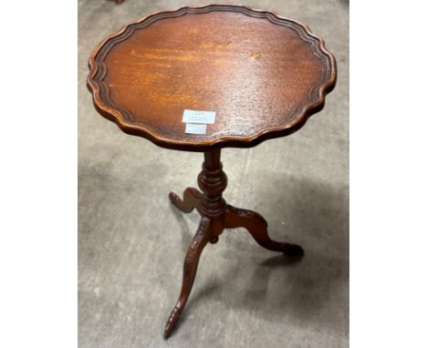 A George III style tripod mahogany wine table 