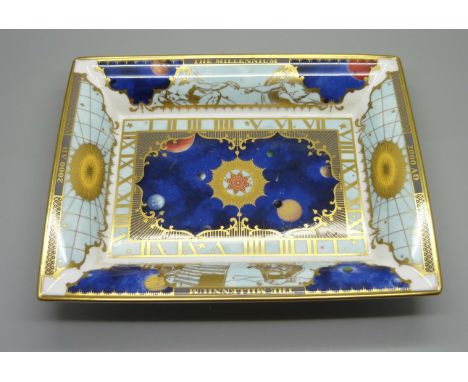 A Royal Worcester dish, Millennium, 2000AD 