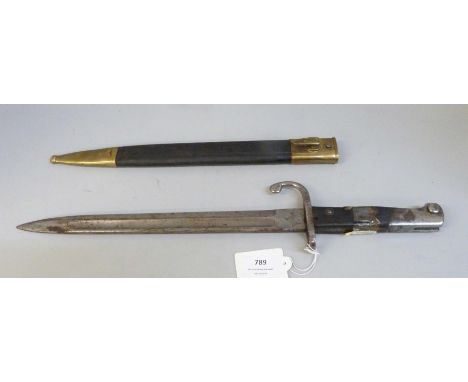 A Simson &amp; Co., Suhl, Mauser bayonet with scabbard, 9262 