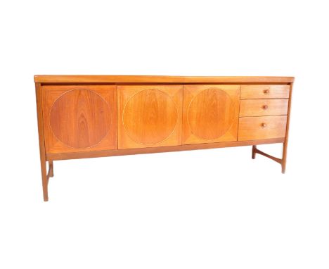Nathan Furniture - Patrick Lee - Circles Range - A vintage retro mid 20th century circa. 2960's teak 'Circles sideboard'. The