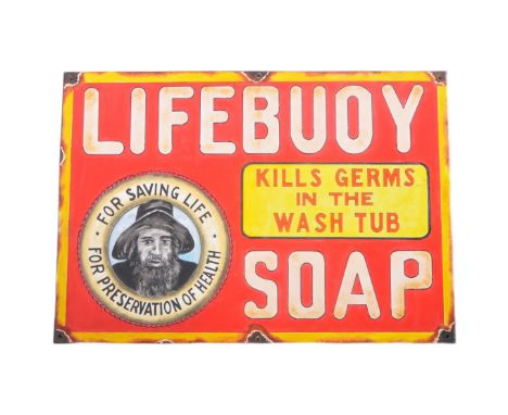Lifebuoy Soap -&nbsp;A Contemporary artists' impressions of traditional pictorial enamel advertising sign for Lifebuoy Soap '
