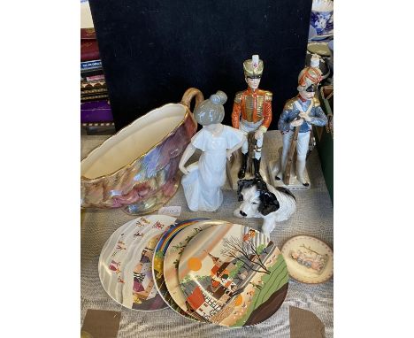 A selection of assorted collectibles, including Nao &amp; Sylvac etc., shipping unavailable