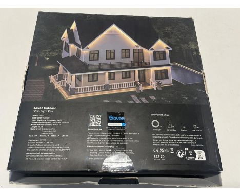 A boxed Govee outdoor strip light unchecked
