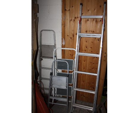 FOUR SETS OF STEP LADDERS