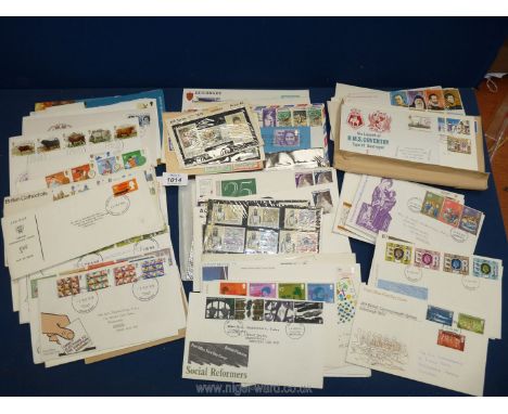 A quantity of First Day covers including; Cathedrals, Christmas's, Common Wealth Games Edinburgh 1970, Cricket, Railways, etc