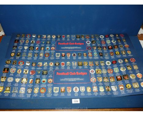 Two complete sets of Esso Football Club badges, 76 in each.