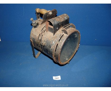 A vintage Tilley search lamp, model no. AL21