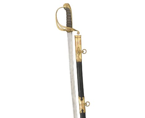 A BRITISH INFANTRY OFFICER'S 1822 PATTERN LIGHT-WEIGHT SWORD, RETAILED BY I. LEVY, 2 HEMMING'S ROW, ST MARTIN'S LANE, LONDON,