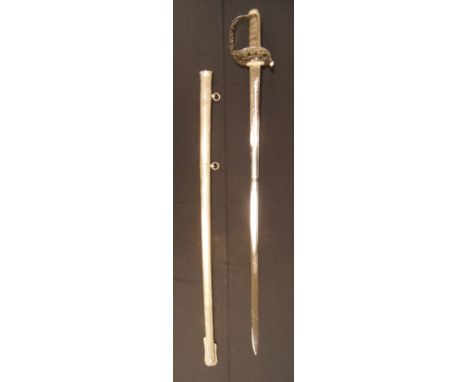 THE 1887 PATTERN HEAVY CAVALRY OFFICER'S SWORD OF H.W.CARSON, THE ROYAL ARMY MEDICAL CORPS, BY WILKINSON, NO. 41475 FOR 1907 