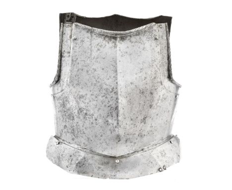 A COMPOSITE SOUTH GERMAN CUIRASS FOR LIGHT FIELD USE, NUREMBERG, LATE 16TH CENTURY comprising breastplate formed of a mediall