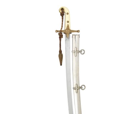 ˜A GENERAL OFFICER'S 1831 PATTERN SWORD BY THURKLE, SOHO, LONDON, CIRCA 1898-1900 with curved blade formed with a hatchet poi