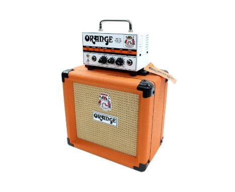 Orange Micro Terror guitar amplifier, boxed; together with an Orange Model PPC108 speaker cabinet, boxedPlease note: Whilst a