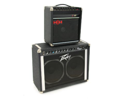 Peavey 212SF Classic VTX guitar amplifier, made in USA; together with an H&H Studio-30 guitar amplifier, made in England, ser