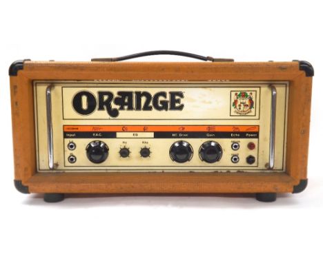 `1970s Orange OR120 guitar amplifier head, made in England, ser. no. 11003Please note: Whilst all electrical items sold by Ga