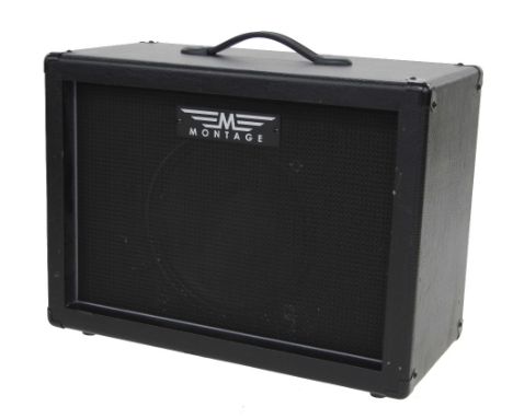 Custom made lightweight guitar amplifier speaker cabinet comprising a Montage cabinet enclosure fitted with a Celestion G12 C