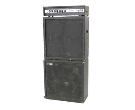 Pete Overend Watts (Mott the Hoople and British Lions) - Pete's number one bass guitar amplifier rig, comprising a Sunn Colis