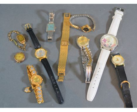 Two 9ct Gold Cased Ladies Wristwatches, together with a collection of other watches to include Oris, Rotary and others 