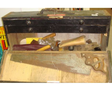 Box of woodworking tools