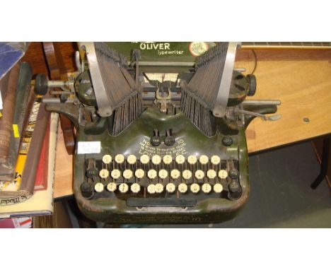 Vintage typewriter The Oliver No. 10 from The Oliver Type writing Co. Chicago