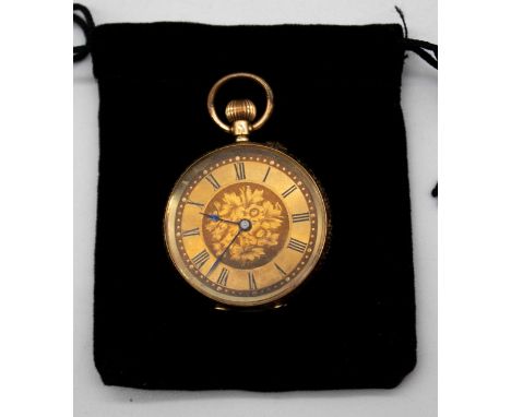 Ladies Continental 14ct Gold Pocket Fob Watch The Pocket Fob Watch is hallmarked on the inside casing "14K" for 14ct Gold.  T