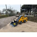 NEW/UNUSED CAPTOK CK80 WHEELED SKIDSTEER LOADER WITH FORKS AND BUCKET