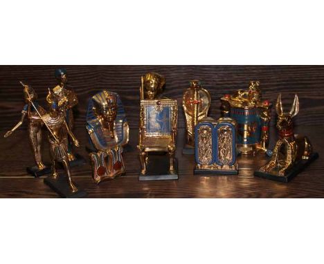 EGYPTIAN CERAMIC FIGURES FROM THE FRANKLIN MINT 