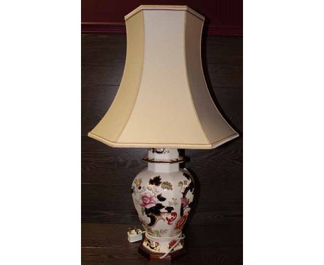 MASON'S LIDDED VASE
converted to a lamp