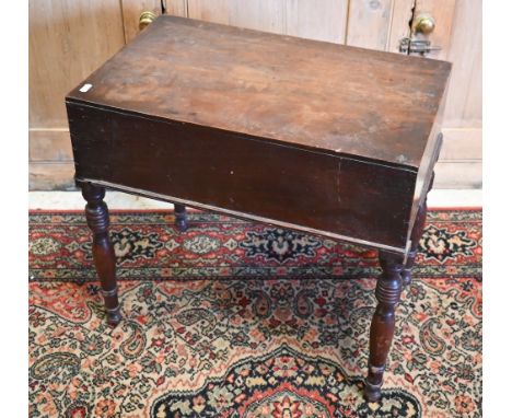 Victorian mahogany commode table 