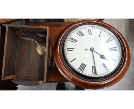 A mahogany cased fusee wall clock (F/R)&nbsp; 