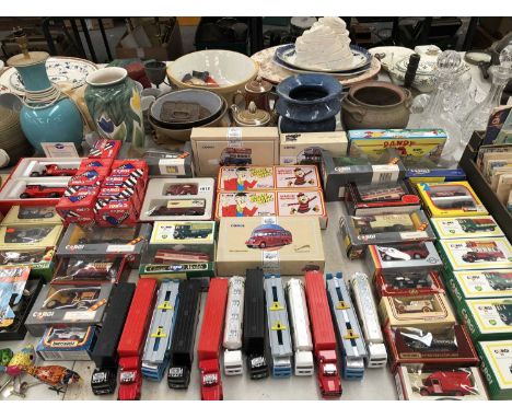 Boxed Corgi toys, Matchbox toys, a Nintendo DS with various games,a Zelda Nintendo game, Sony Walkman, Rangerover headphones,