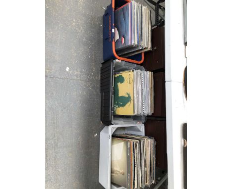 An extensive collection of vinyl record albums, mainly from the 1980s/90s. 