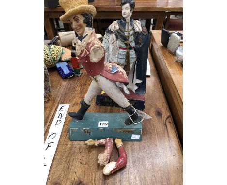 Whisky shop display figures for Johnny Walker and George IV