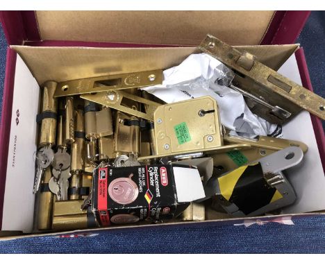 A collection of locks to include Yale, cylinder and mortice/chub style , together with keys