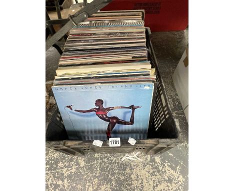 LP records: pop, rock, and easy listening, including Elton John, Level 42, Elvis, Michael Jackson, Clannad, etc.