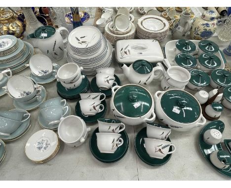 Denby dinner wares together with Worcester woodland pattern tea wares