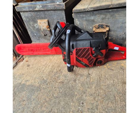A petrol chainsaw.