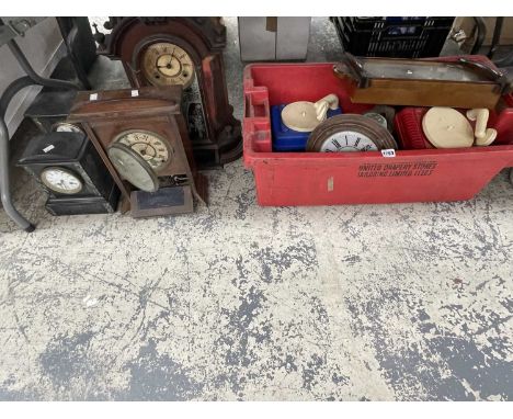 Clocks, clock parts together with gramophone turntables