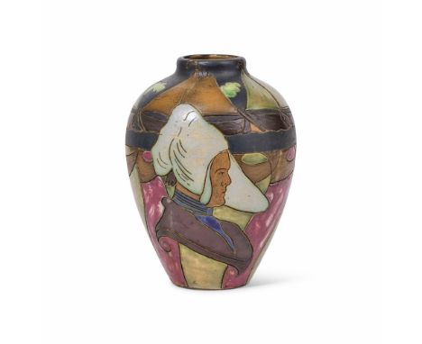 Vase en céramique de Distel, vers 1900 A ceramic vase, Plateelbakkerij De Distel, Amsterdam, the Netherlands (1895-1923), cir