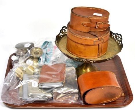 Miscellaneous silver items of vertu including match case, cigarette cases, cigarette box etc; together with a French Fladium 
