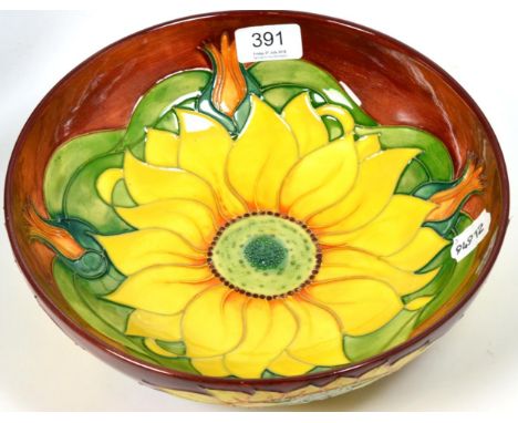 A modern Moorcroft 'Inca' pattern bowl, 1994