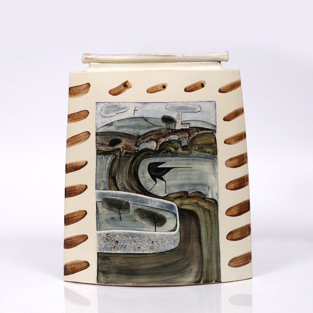 James Alexander Campbell (British, b.1942) Large studio pottery flat