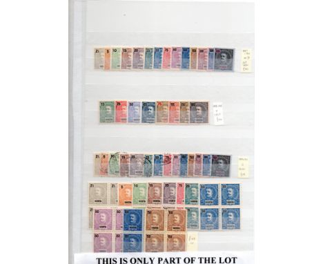 Portuguese Colonies, Horta (part of the Azores group) 1897-1905 Compact collection on stockleaf ,1897-1901 long defin set to 