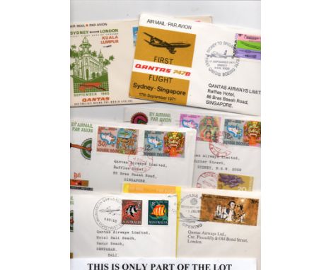 Quantas 1960-70s first flights etc x 19