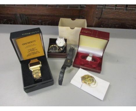A mixed lot of watches to include Rotary, President and  a CBS Fox Studio promo watch 