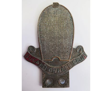 Bugatti Owners Club Enamelled Badge