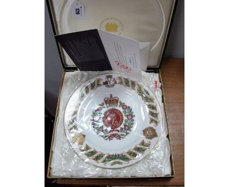 "The Argyll and Sutherland Highlanders Plate", by Spode, limited edition 291/500, produced in 1977, in original box complete 