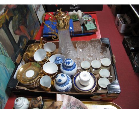 A Claret Jug, Worcester oven proof table ware, Grafton 'Viceroy' coffee set, ginger jar, etc:- One Box 