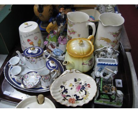 A "Regal" Dolls Tea For Two Service, Masons "Mandalay" shell dish, fairings, other ceramics:- One Tray