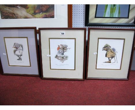 Geldart, Three Wind in The Willows Limited Edition Prints of 850, all signed. 